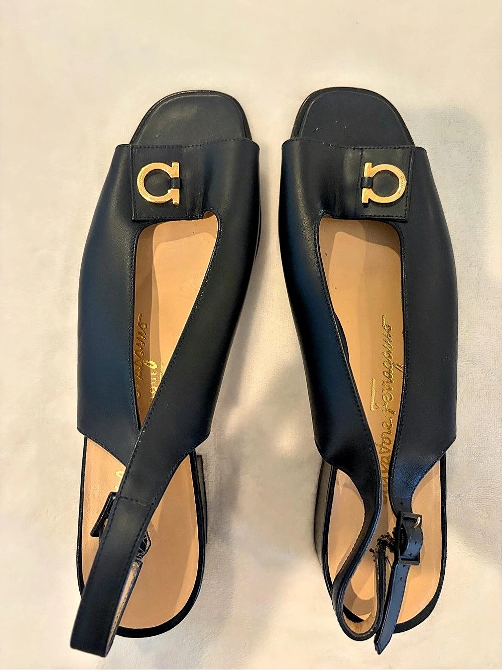 Salvatore Ferragamo Black Sandals EU 36